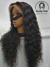 Jerry Curly, Frontal Lace Wig, 200% Density