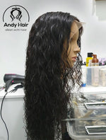 Jerry Curly, Frontal Lace Wig, 200% Density