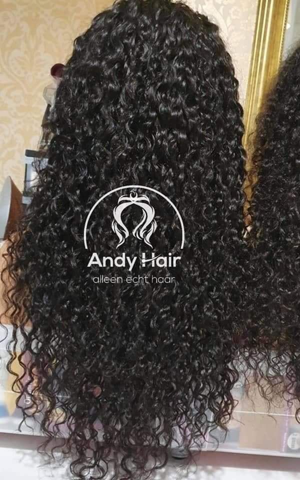 Jerry Curly, Frontal Lace Wig, 200% Density