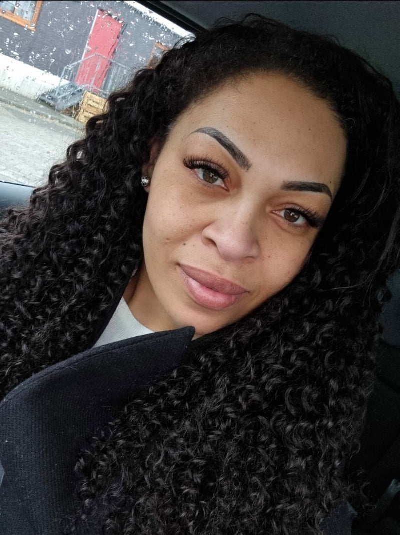 Jerry Curly, Frontal Lace Wig, 200% Density