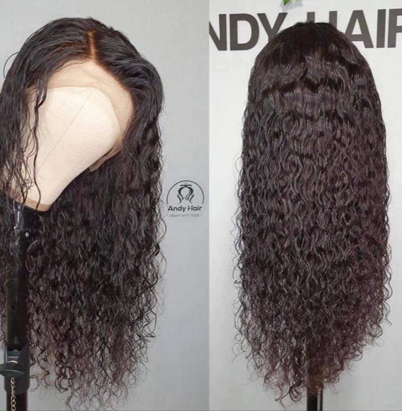 Jerry Curly, Frontal Lace Wig, 200% Density