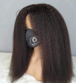 Kinky Straight, frontal lace wig, 200% density