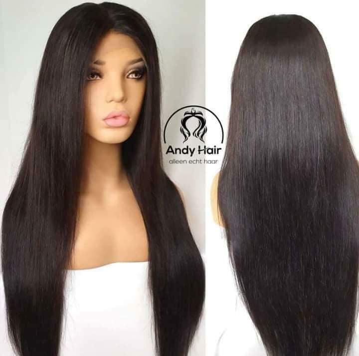 Straight frontal lace wig, lace front, straight human hair wig, frontal weave,Pruiken, 100% human hair, echt haar, kant-en-klare wig, already made wig, bundels, weaves, closure, frontal, u-part wig, ponytails, bodywave, straight, Jerry curly, waterwave, natural wave, 